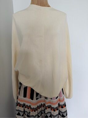 COS Ivory Fine-Knit Crew Top